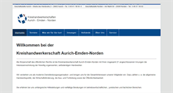 Desktop Screenshot of handwerk-aurich.de