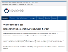 Tablet Screenshot of handwerk-aurich.de